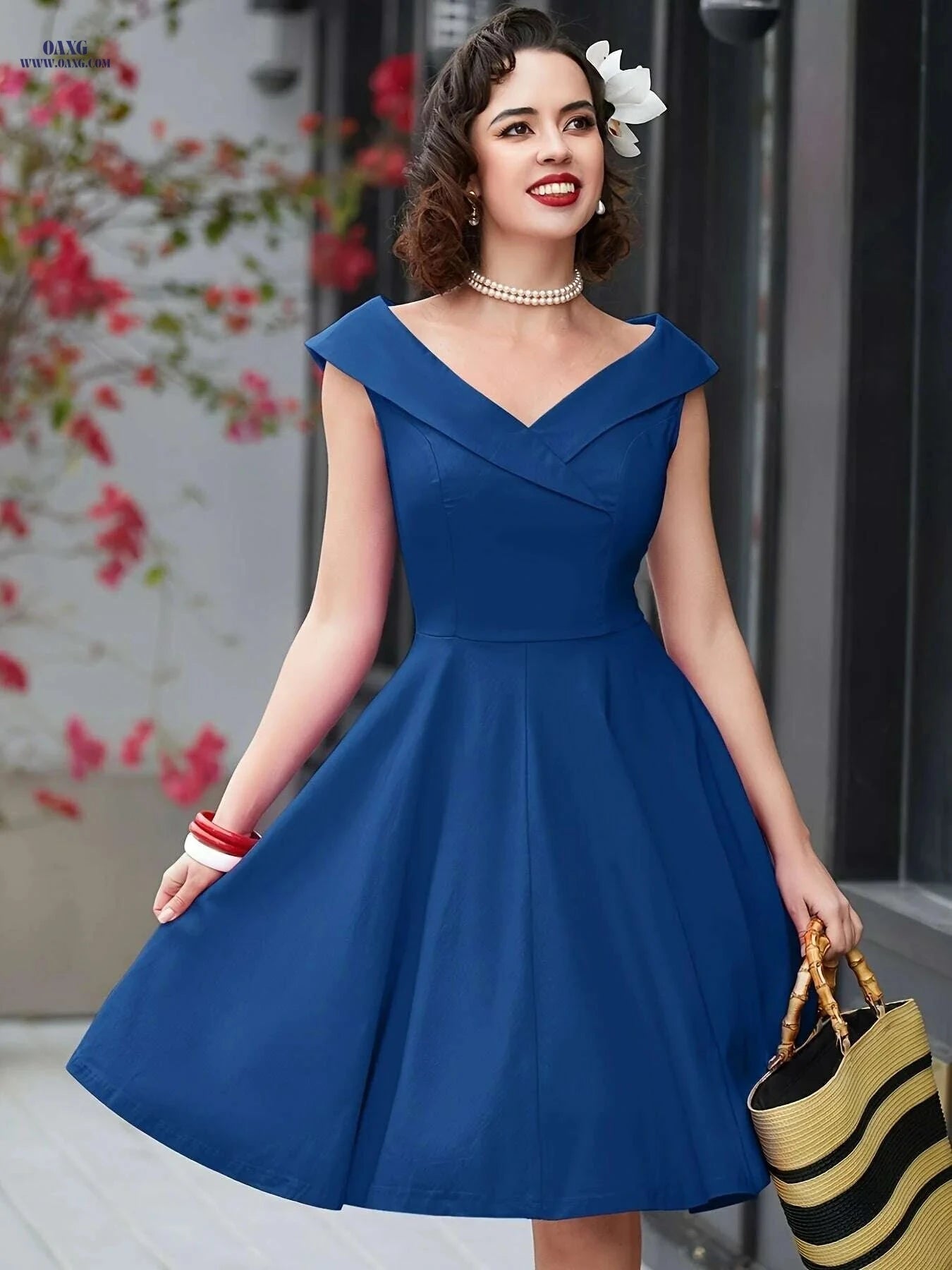 a line dress 1950s MUXXN Vintage A-Line Swing fabric:velvet Size:UK32 90s Fashion: Men's Style Crafted from a flowing