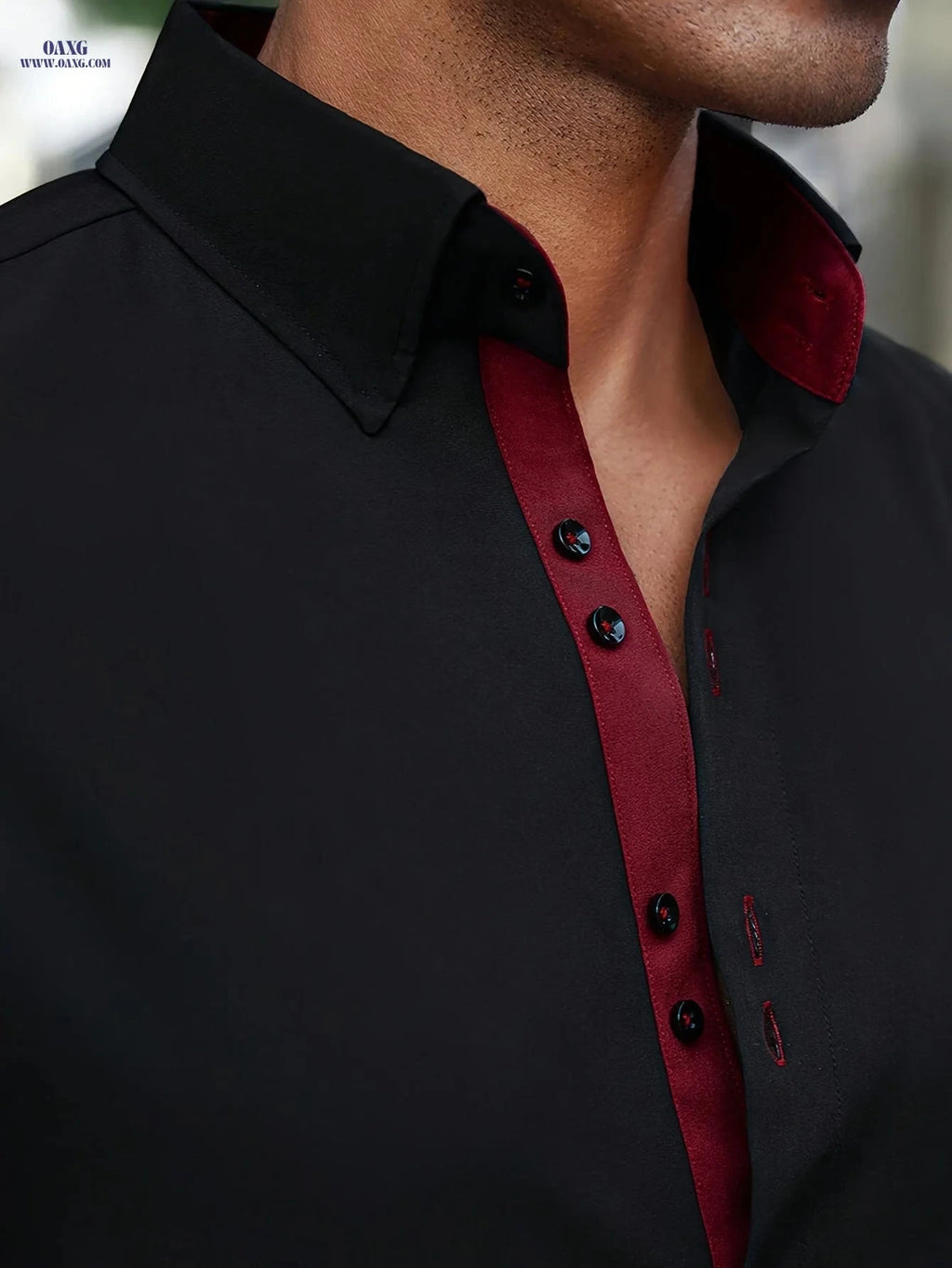 1853 Men's Slim Fit Shirt - Stylish Multi-Button Design, Long Sleeve   OAXG 