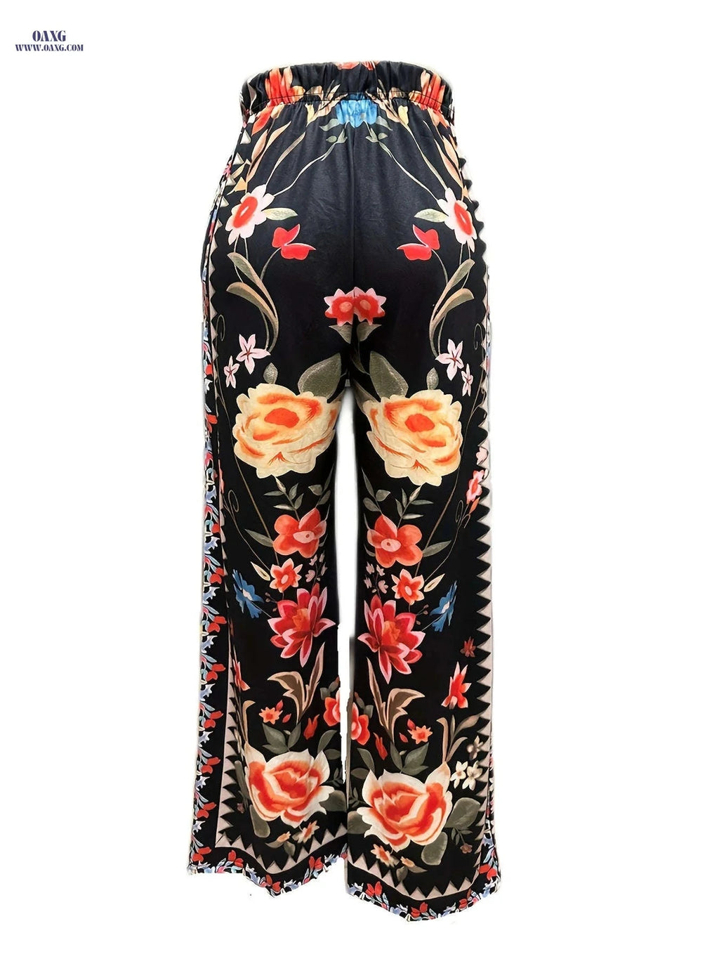 2023 Fashion Peacock Printed Long Pants - Casual Straight Leg Style   OAXG 