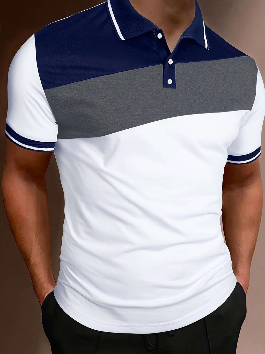 2023 Geometric Print Shirt for Men - Casual Short Sleeve Top   OAXG 