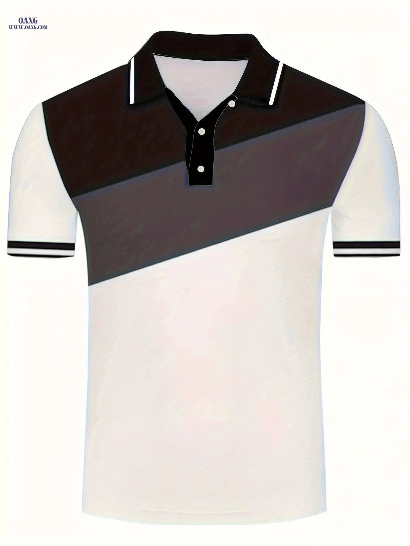 2023 Geometric Print Shirt for Men - Casual Short Sleeve Top   OAXG 