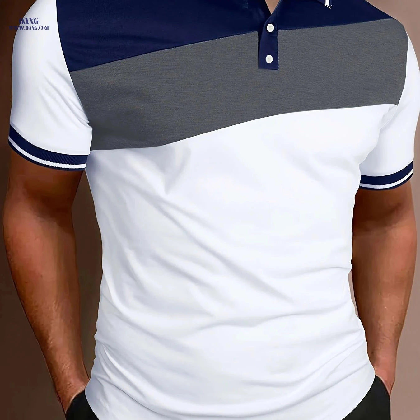 2023 Geometric Print Shirt for Men - Casual Short Sleeve Top   OAXG 