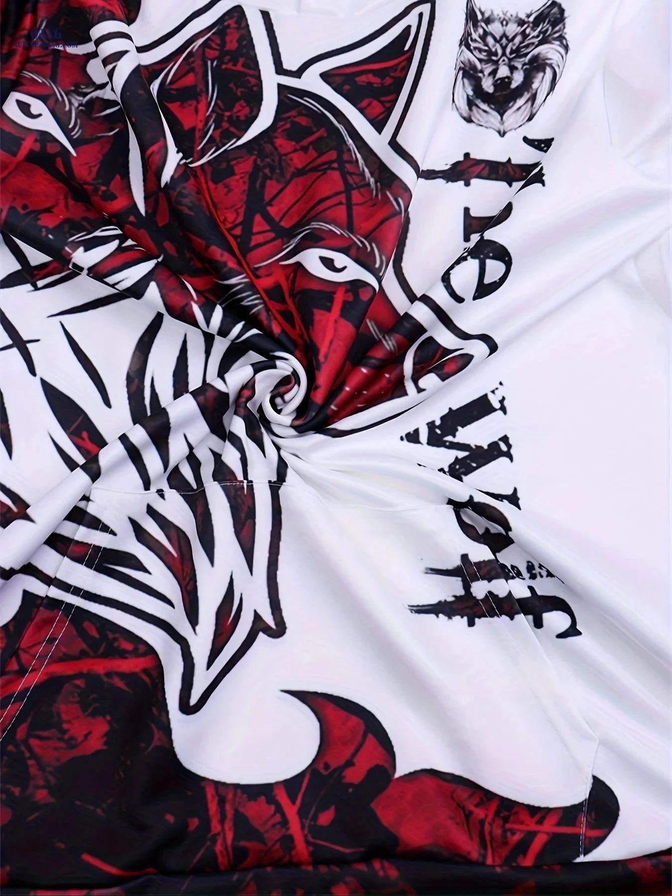 2023 Men's Hoodie - 3D Digital Print Wolf Pattern Casual Jacket   OAXG 