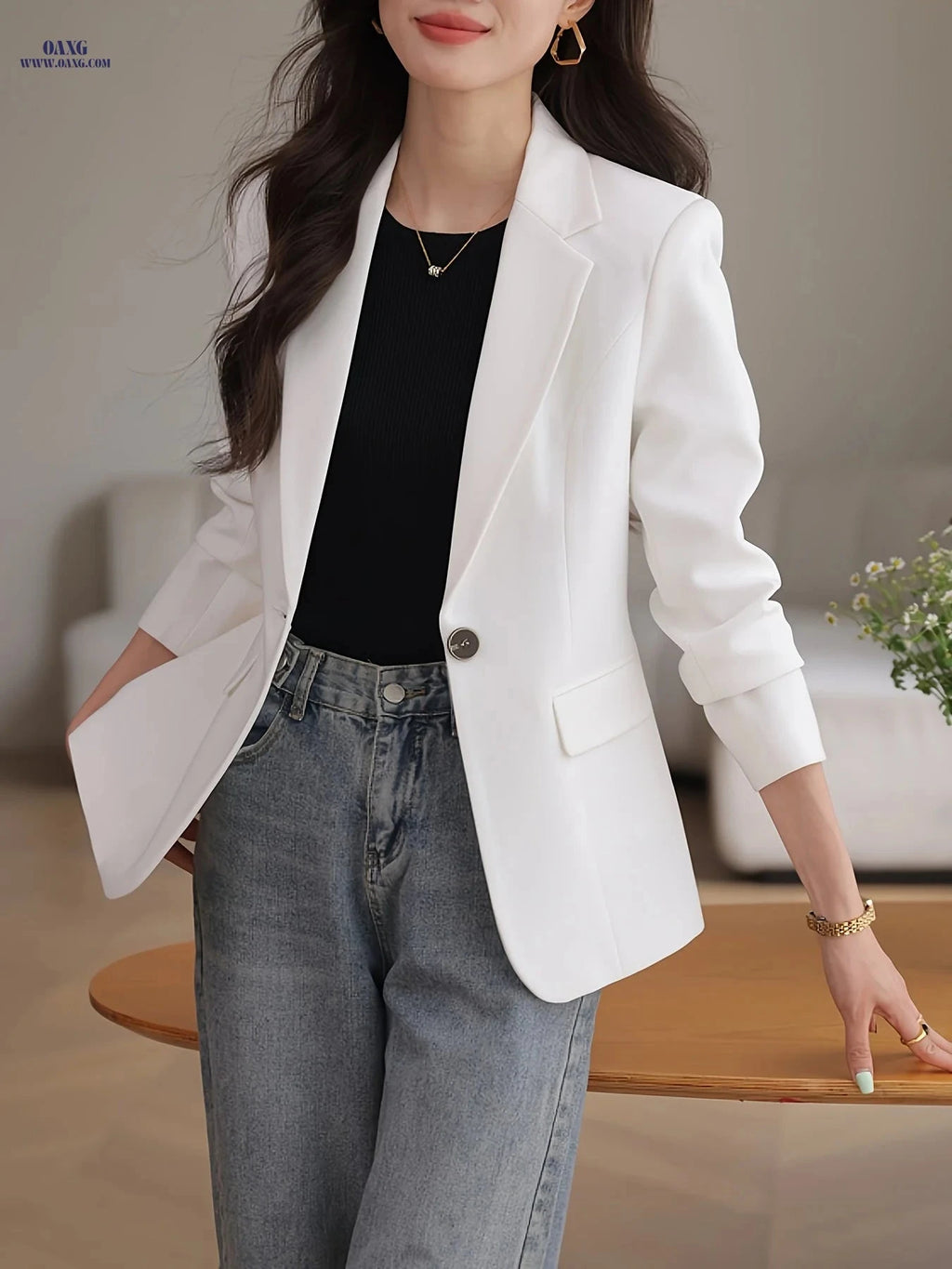 2024 Elegant Korean Small Suit - Autumn Winter Professional Wear   OAXG 