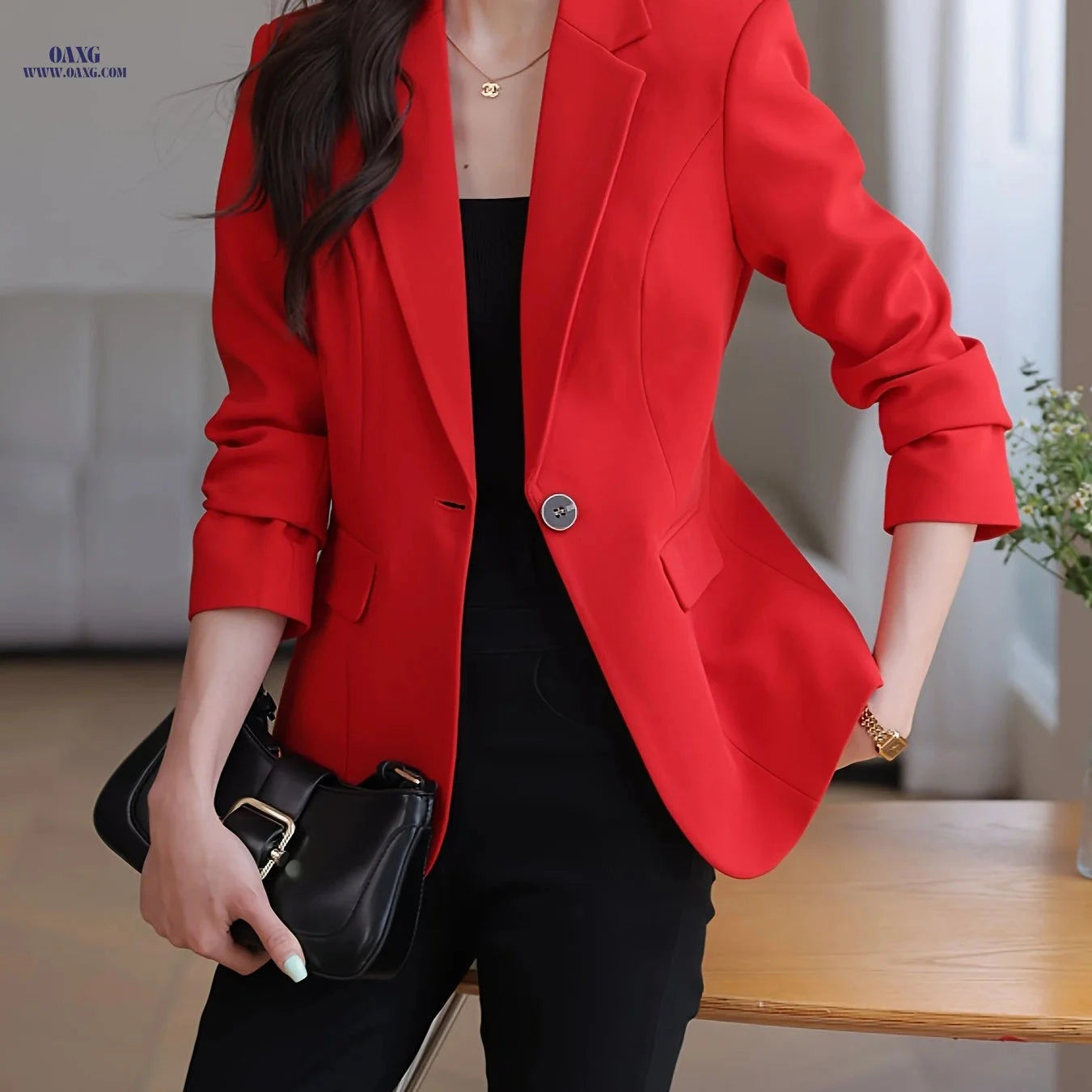 2024 Elegant Korean Small Suit - Autumn Winter Professional Wear   OAXG 