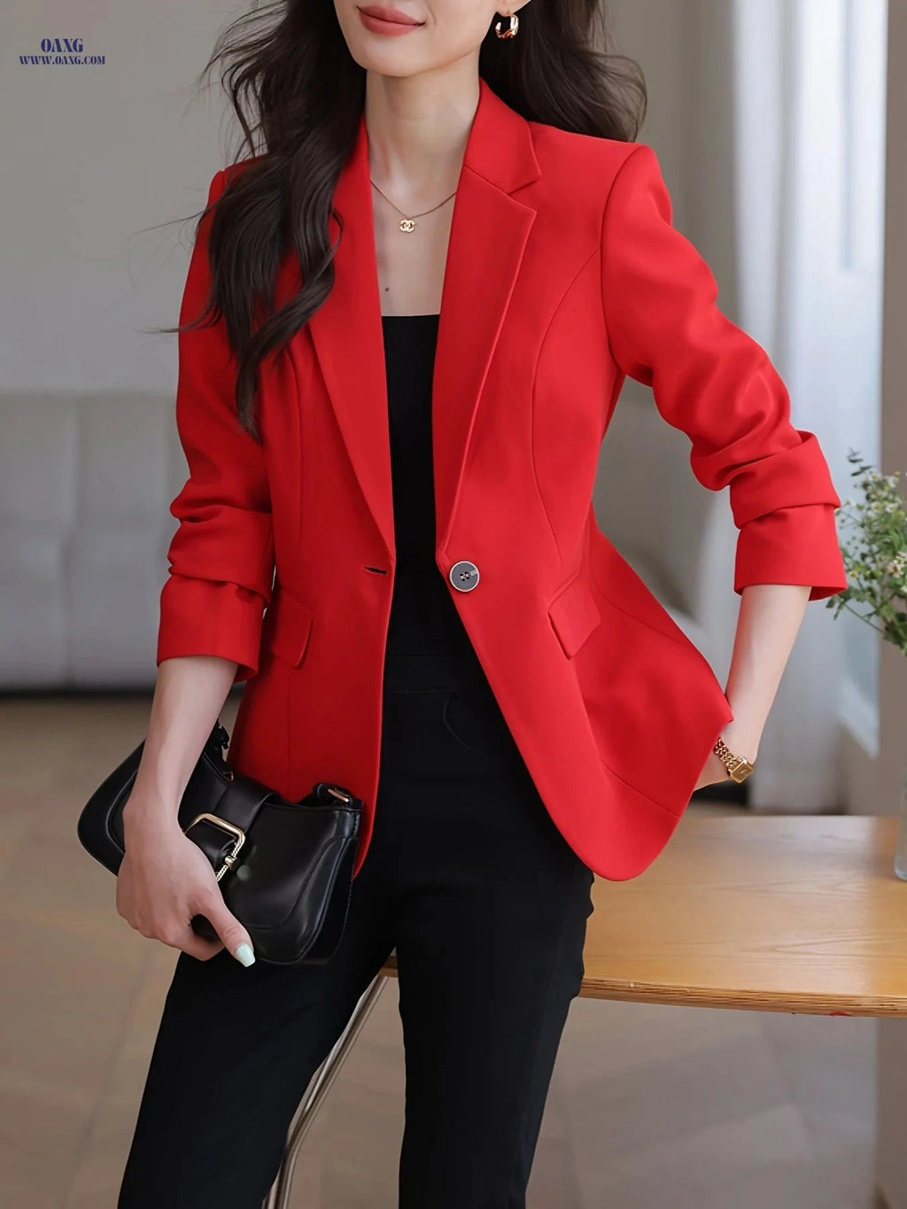 2024 Elegant Korean Small Suit - Autumn Winter Professional Wear   OAXG 