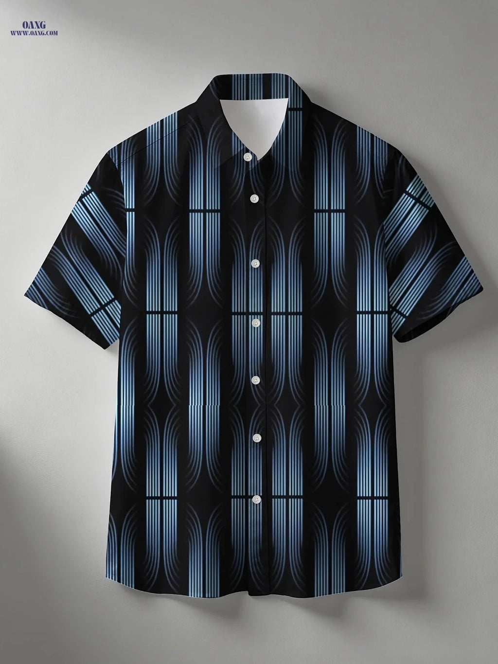 2024 Summer Men's Hawaiian Shirt - Breathable Fabric, Digital Print   OAXG DXCSA12 / FR S