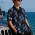 2024 Summer Men's Hawaiian Shirt - Breathable Fabric, Digital Print   OAXG DXCSA12 / FR S
