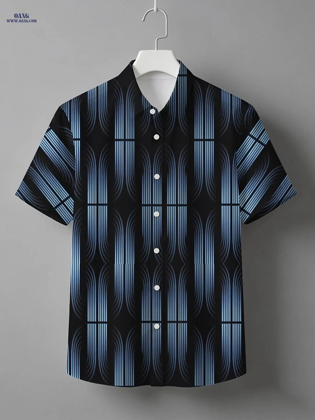2024 Summer Men's Hawaiian Shirt - Breathable Fabric, Digital Print   OAXG 