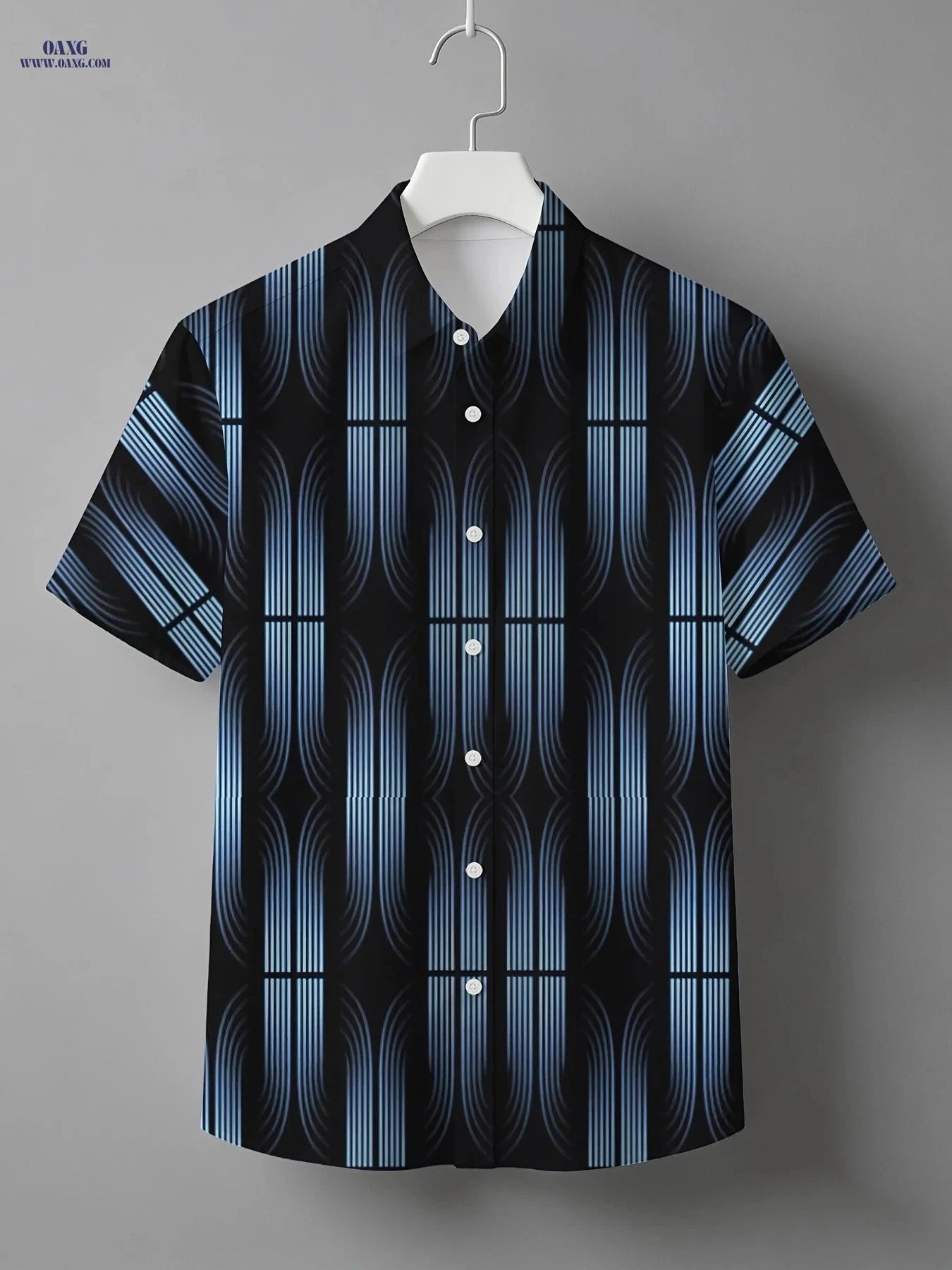 2024 Summer Men's Hawaiian Shirt - Breathable Fabric, Digital Print   OAXG 