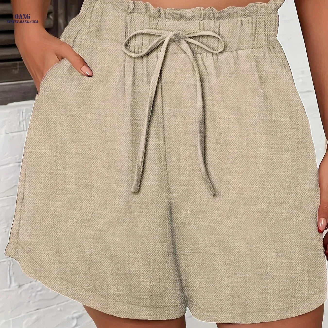 2025 Casual Faux Denim Shorts - No-Rinse, Summer Fashion Must-Have   OAXG 