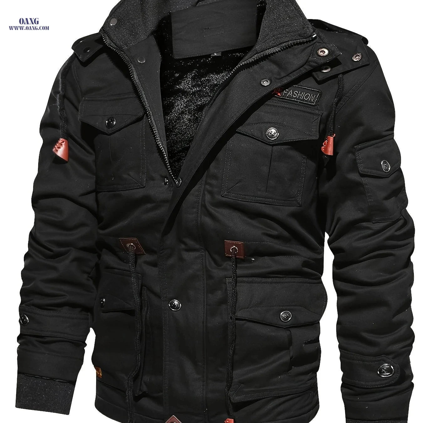 2025 Men's Casual Hooded Jacket - Multi-Pocket & Winter Ready   OAXG 