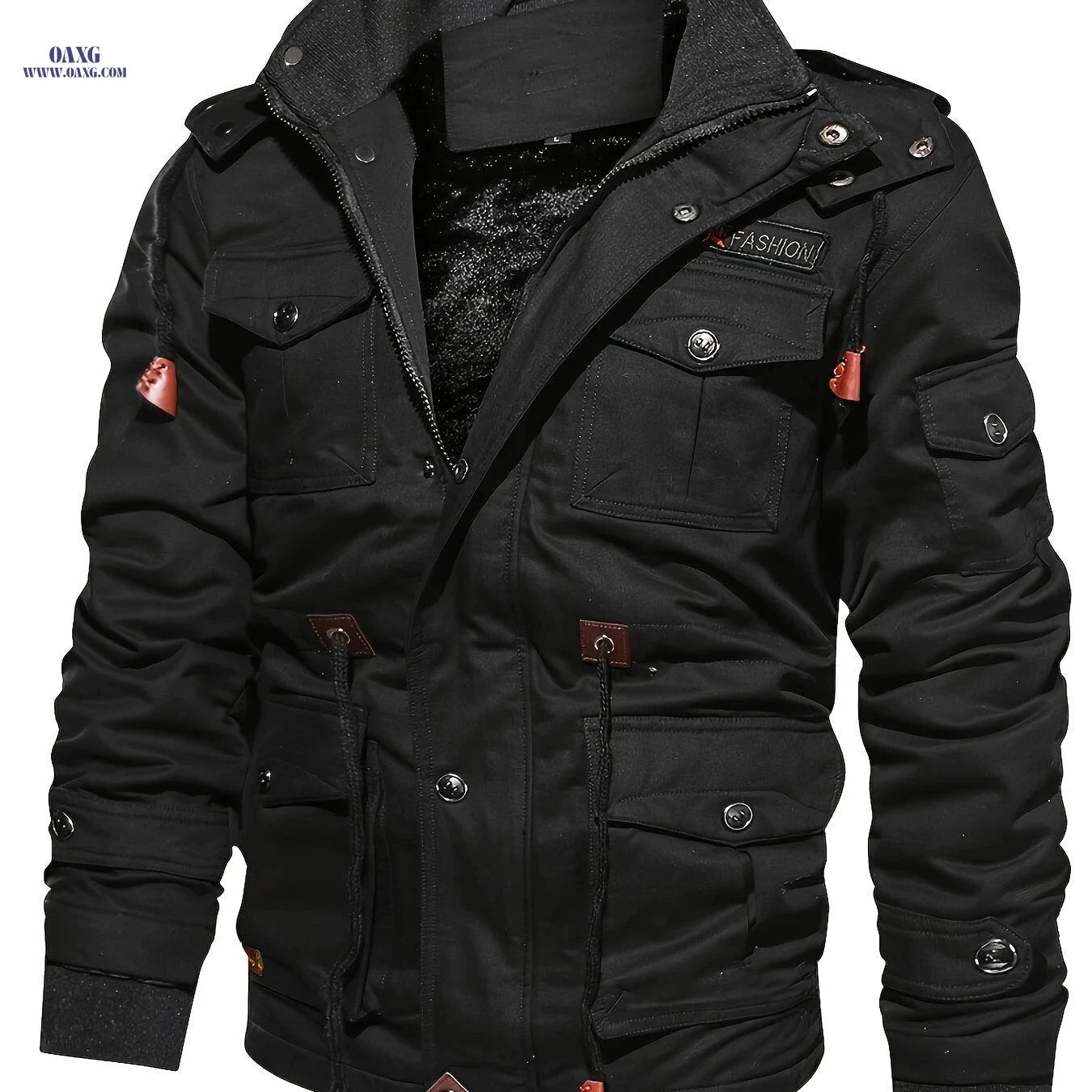 2025 Men's Casual Hooded Jacket - Multi-Pocket & Winter Ready   OAXG 