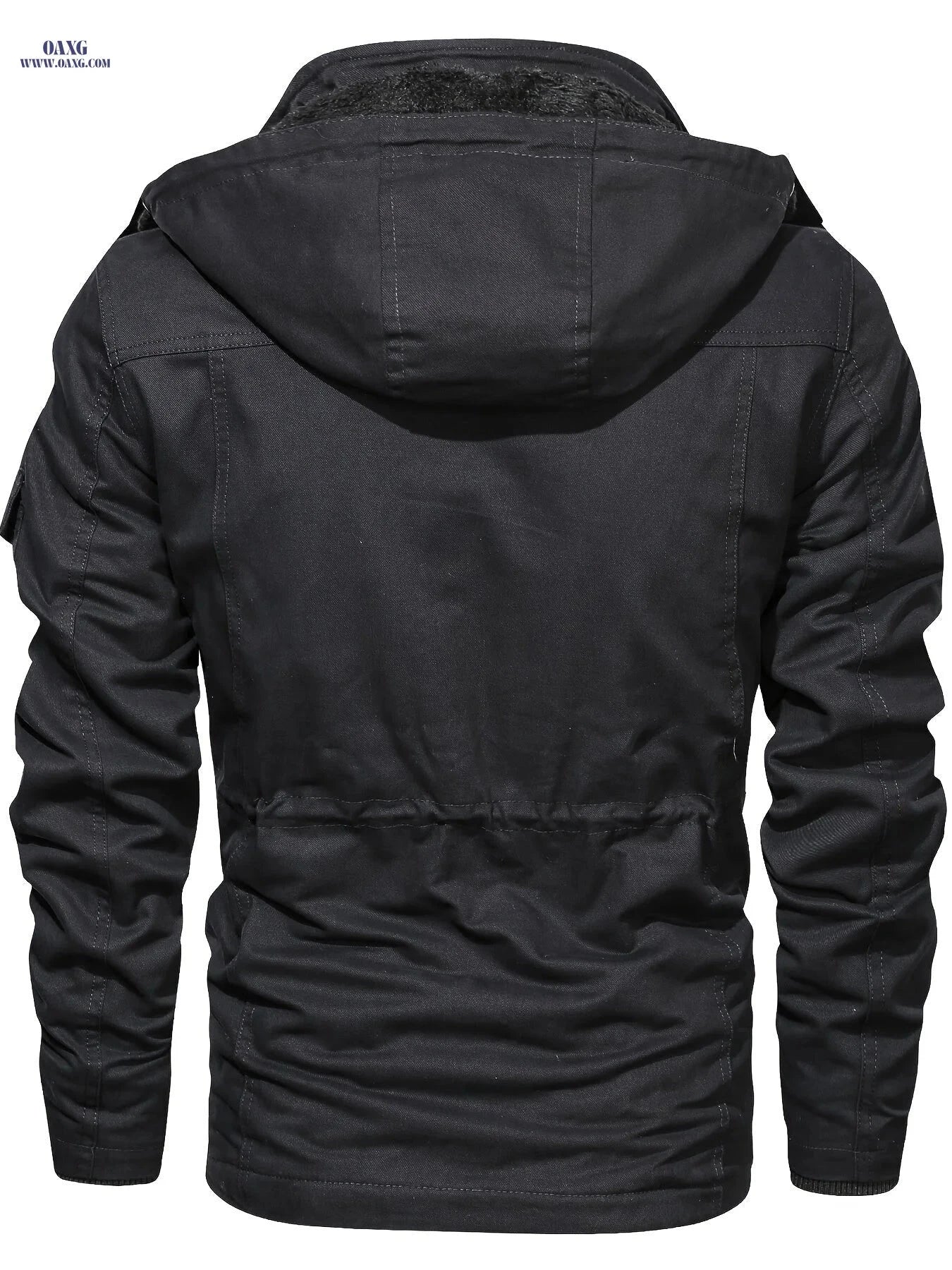 2025 Men's Casual Hooded Jacket - Multi-Pocket & Winter Ready   OAXG Black / FR XS
