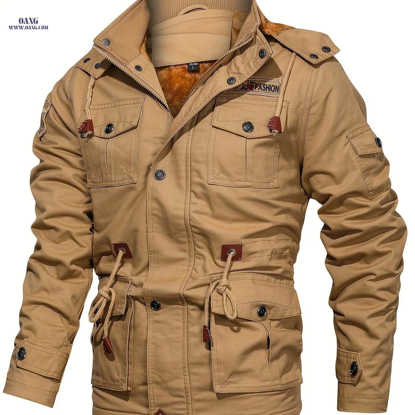 2025 Men's Casual Hooded Jacket - Multi-Pocket & Winter Ready   OAXG Black / FR XS