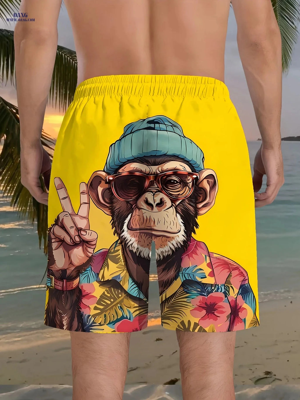 2025 Men's Fashion Beach Shorts - Lightweight & Comfortable Fit   OAXG Yellow / FR S
