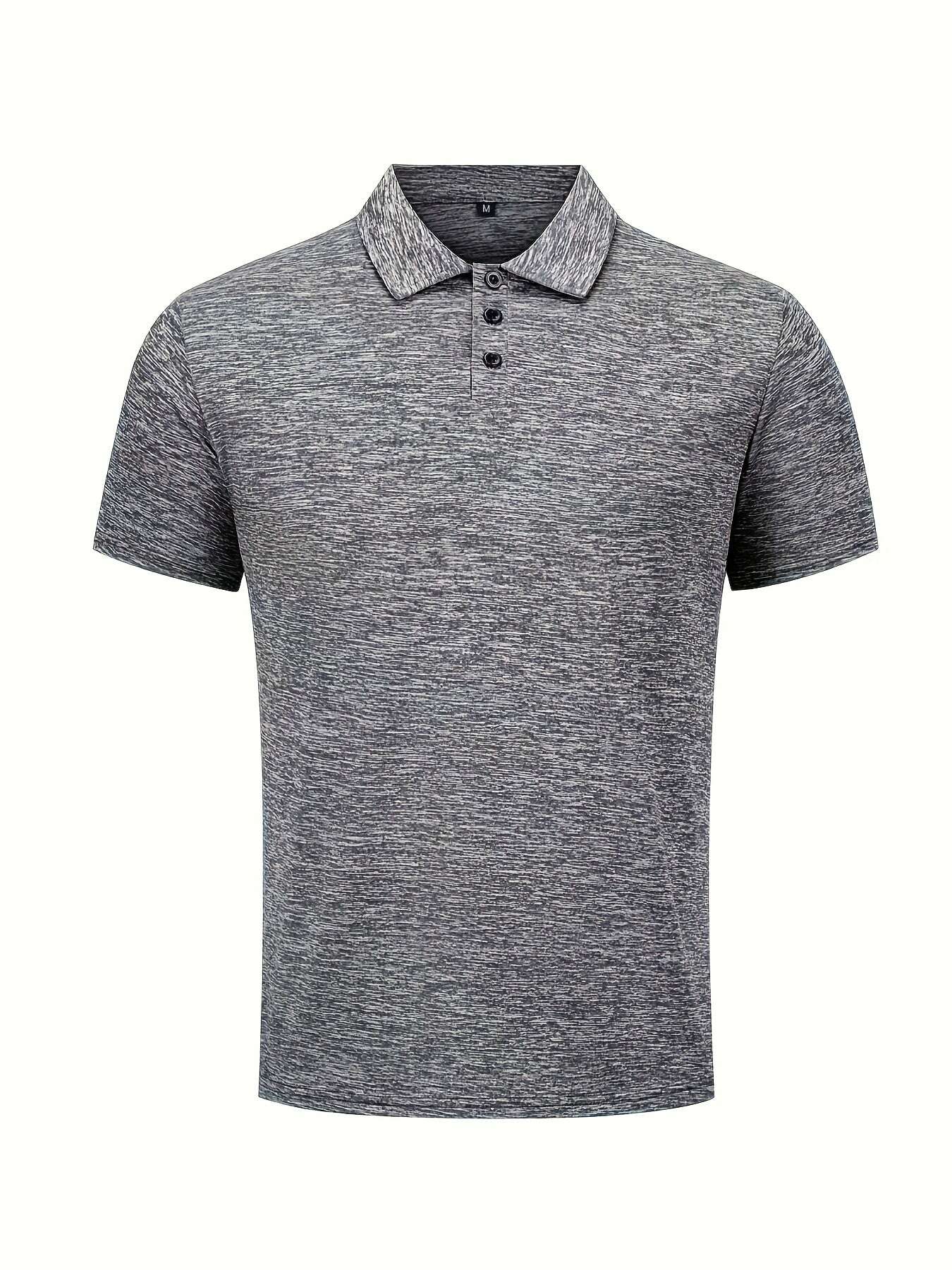 2025 Men's Polo Shirt with Collar - Short Sleeve, Solid Color Style   OAXG 