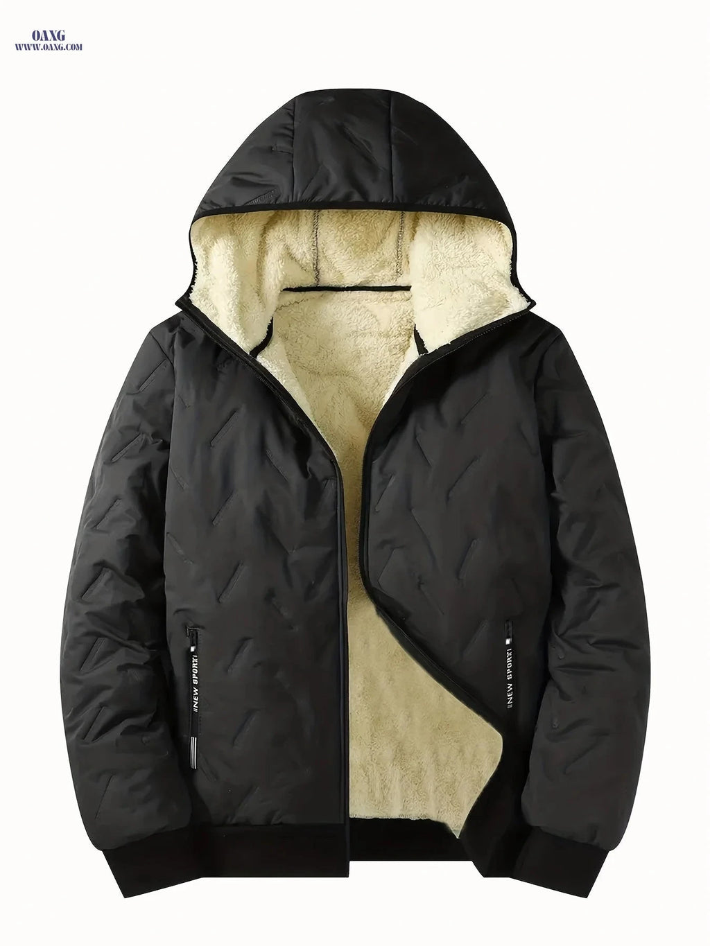2025 Men's Warm Hooded Cardigan Jacket - Trendy Winter Outerwear   OAXG 