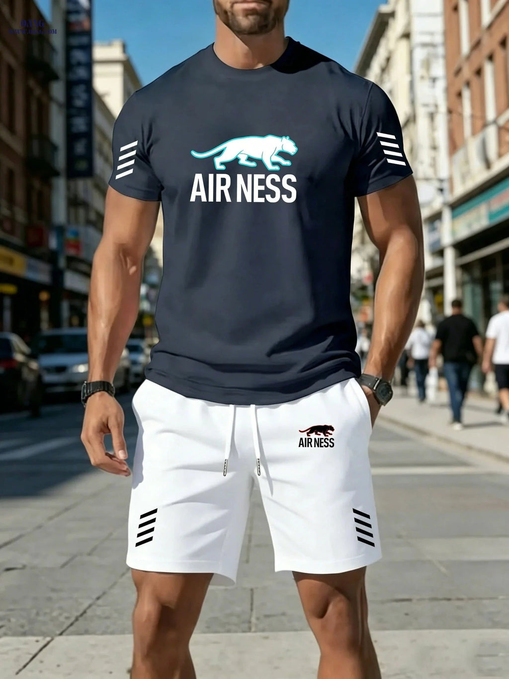 2026 Summer Men's Casual Set - Stylish Short-Sleeve Tee & Shorts   OAXG 