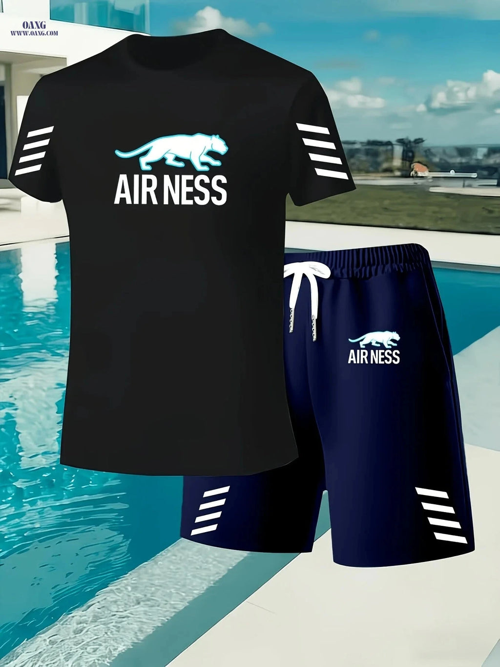 2026 Summer Men's Casual Set - Stylish Short-Sleeve Tee & Shorts   OAXG 