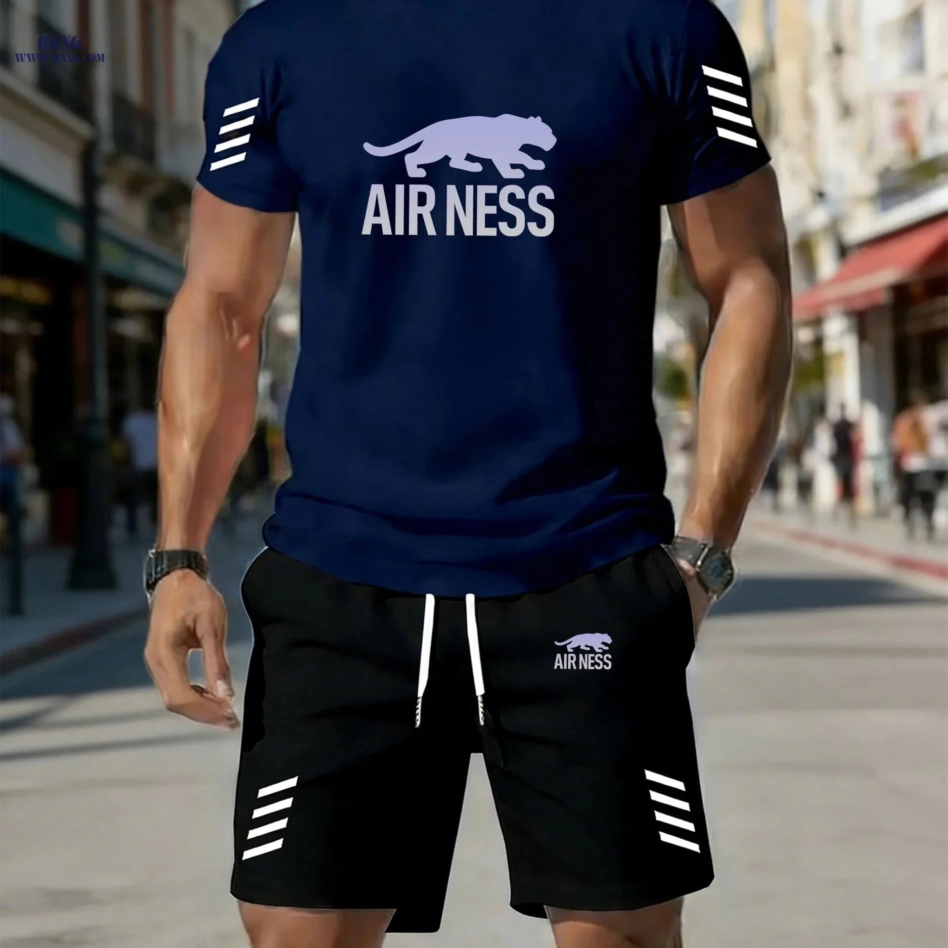 2026 Summer Men's Casual Set - Stylish Short-Sleeve Tee & Shorts   OAXG 
