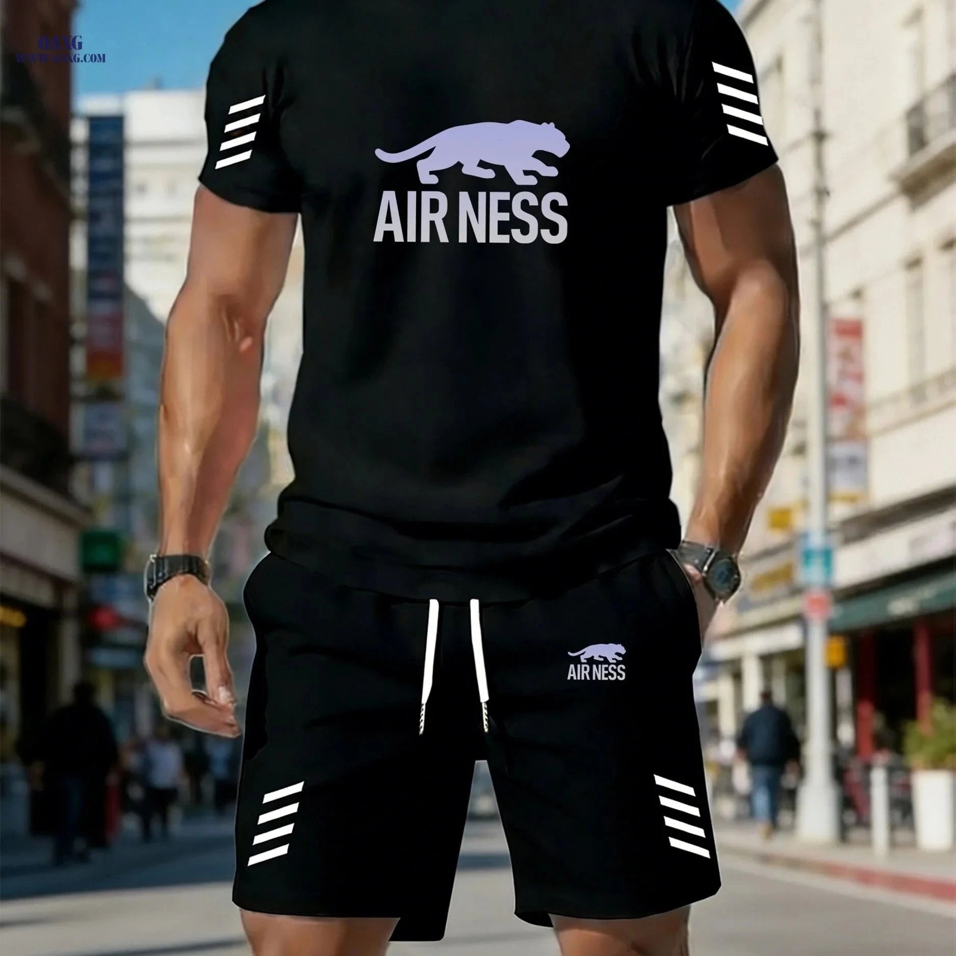 2026 Summer Men's Casual Set - Stylish Short-Sleeve Tee & Shorts   OAXG 