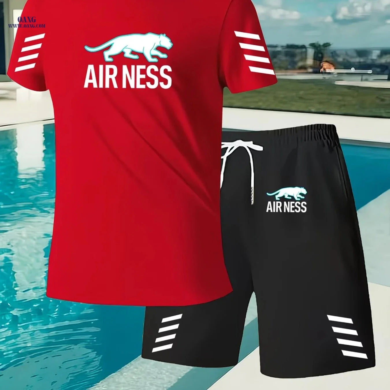 2026 Summer Men's Casual Set - Stylish Short-Sleeve Tee & Shorts   OAXG 