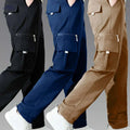 3pcs Men's Cargo Pants - Multi-Pocket Casual Trousers, All-Season   OAXG 