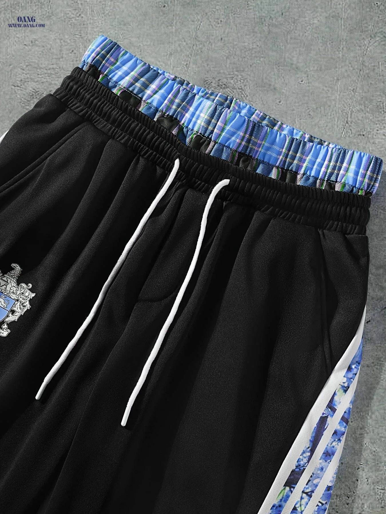 American Retro Striped Joggers - Unique Design with Relaxed Fit   OAXG 