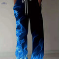 American Vintage Loose Straight-Leg Men's Pants - Casual Spring Style   OAXG Blue / M