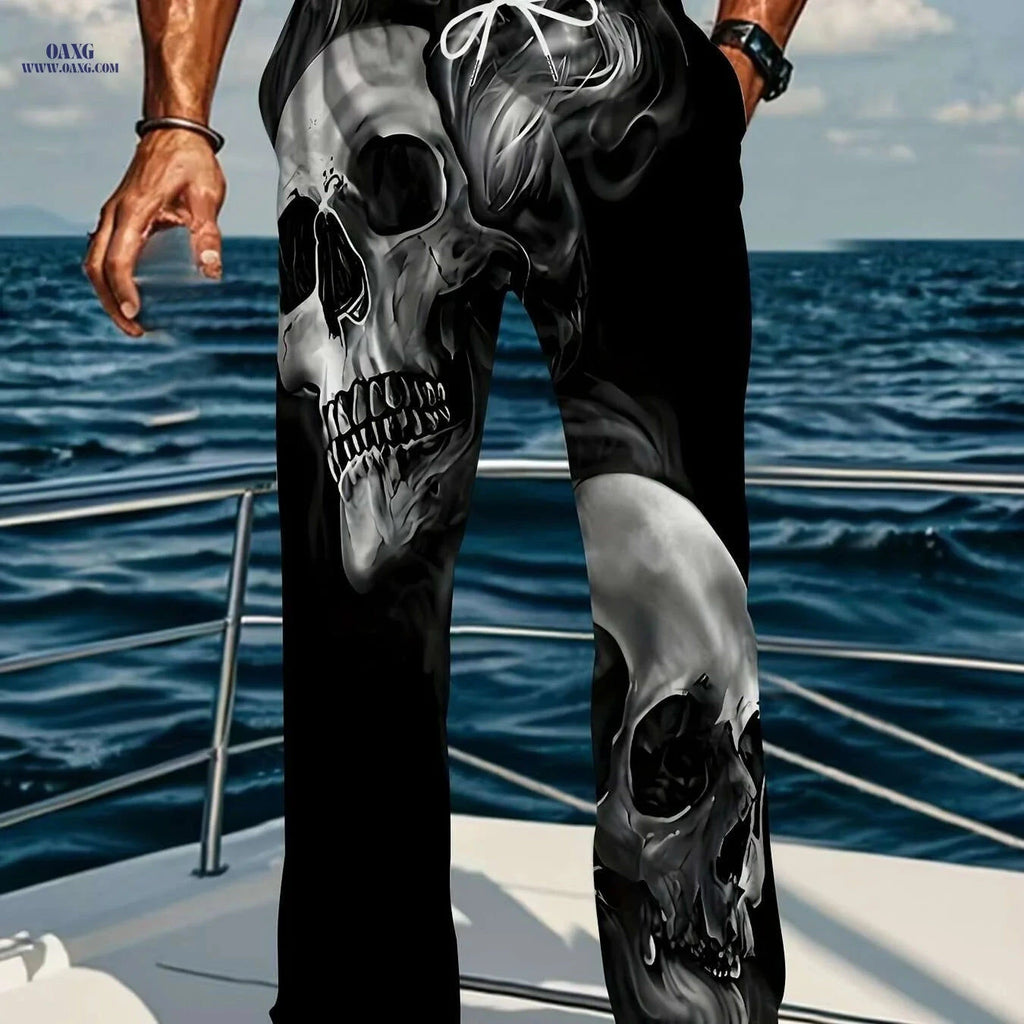 American Vintage Men’s Loose Straight-Leg Pants - Trendy Casual Style   OAXG 