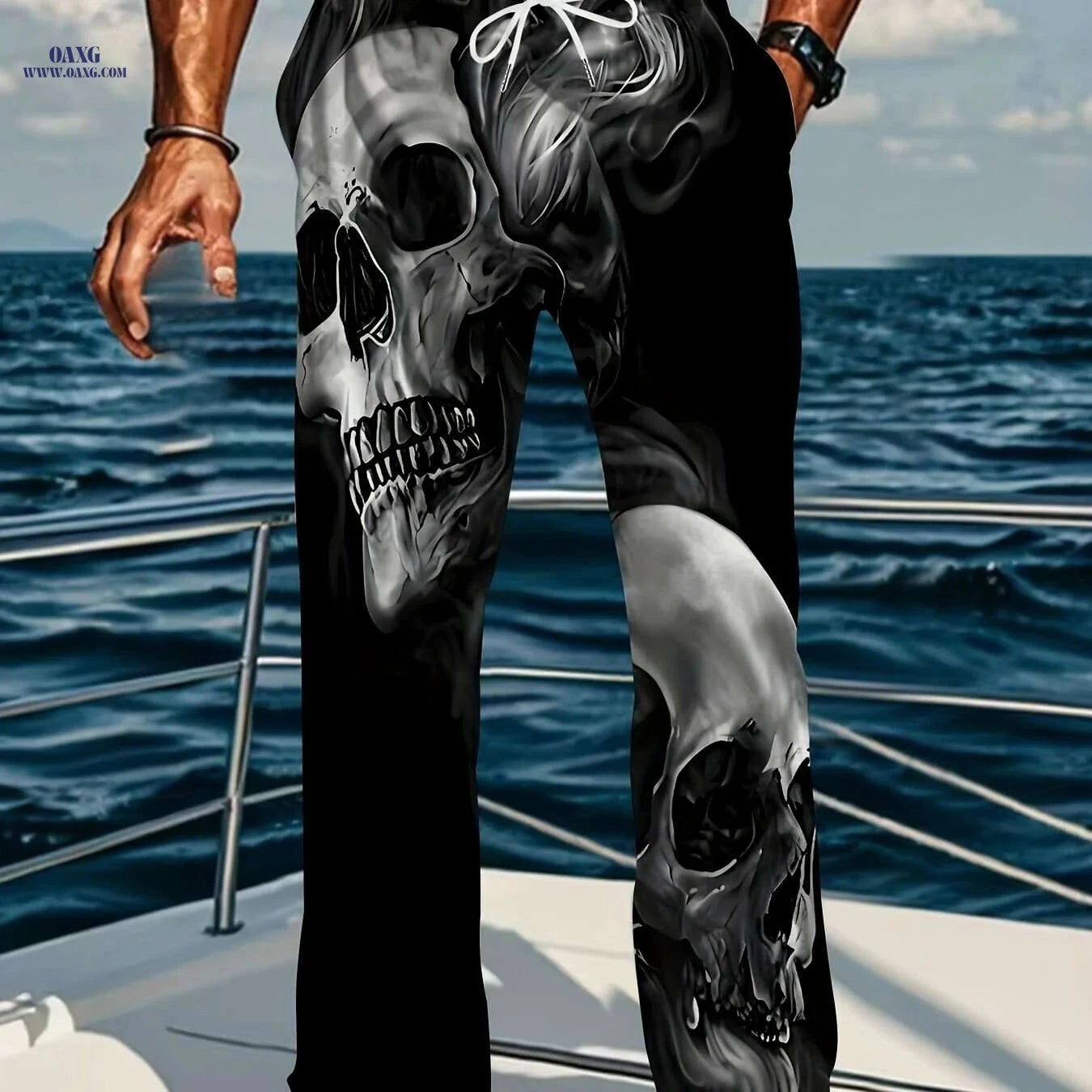 American Vintage Men’s Loose Straight-Leg Pants - Trendy Casual Style   OAXG 