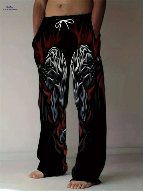 American Vintage Men’s Loose Straight-Leg Pants - Trendy Casual Style   OAXG Style-1 / M