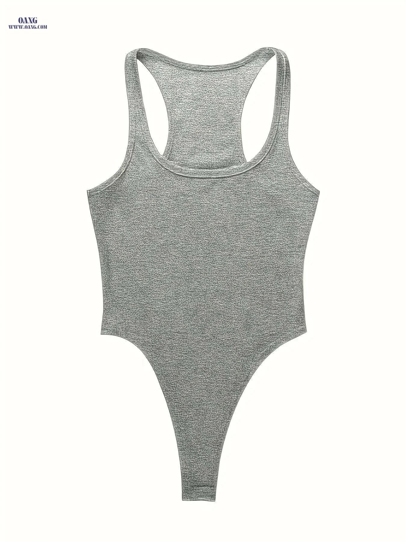 Angel Print High Neck Tank Top - Casual Long Sleeve, Skinny Fit   OAXG grey / S