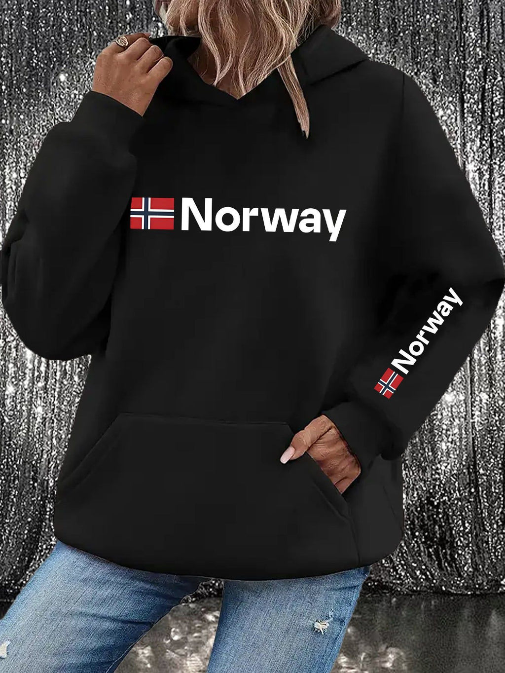 Art Letter Print Hoodie - Y2K Elegant Style Fashionable And Comfortable Non-Zip Hooded Jacket, Suitable for All Seasons Casual Activewear, Casual Activewear Fashionable Casual Jacket | Comfortable Fabric   OAXG Grey / S