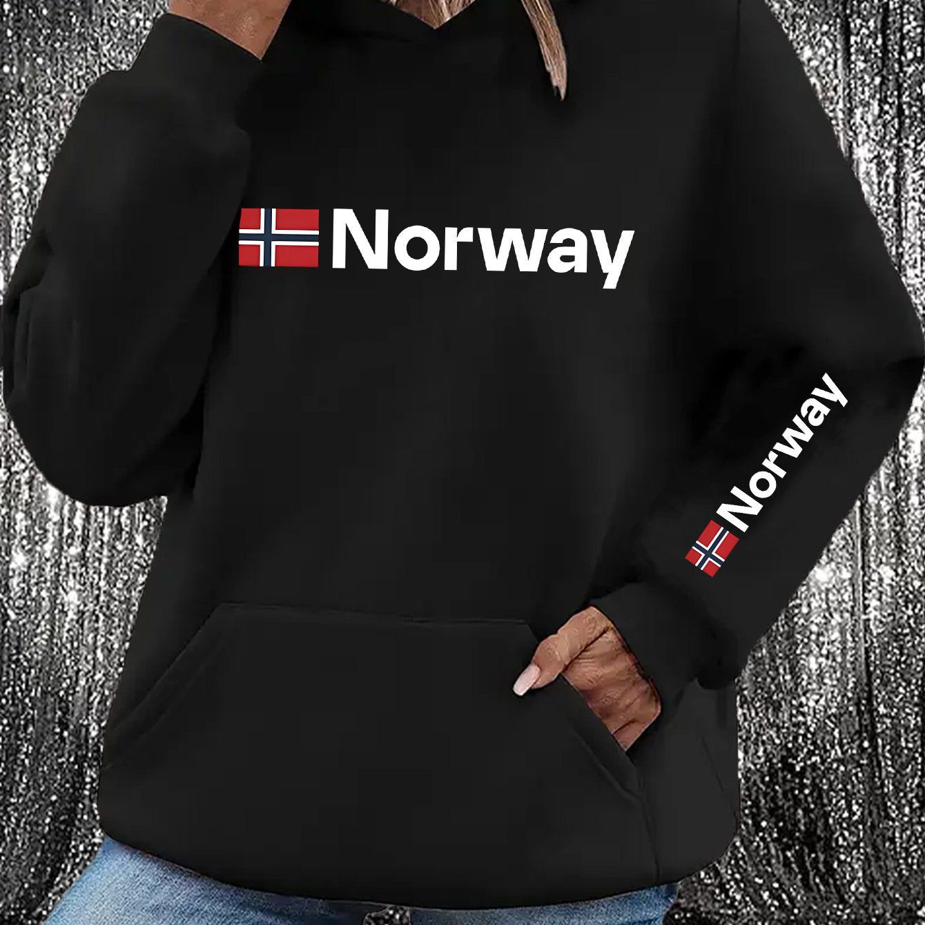 Art Letter Print Hoodie - Y2K Elegant Style Fashionable And Comfortable Non-Zip Hooded Jacket, Suitable for All Seasons Casual Activewear, Casual Activewear Fashionable Casual Jacket | Comfortable Fabric   OAXG Grey / S