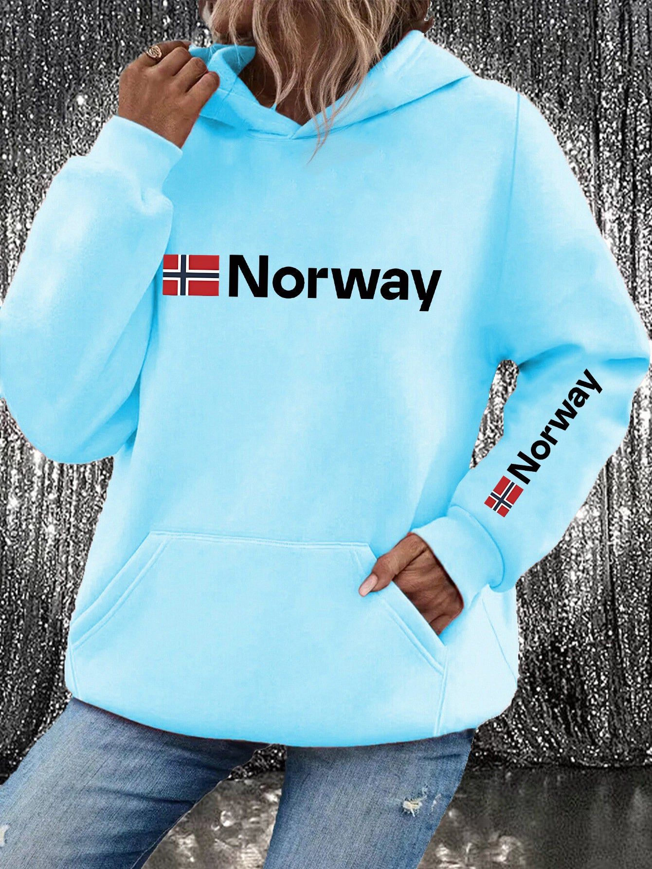 Art Letter Print Hoodie - Y2K Elegant Style Fashionable And Comfortable Non-Zip Hooded Jacket, Suitable for All Seasons Casual Activewear, Casual Activewear Fashionable Casual Jacket | Comfortable Fabric   OAXG Grey / S