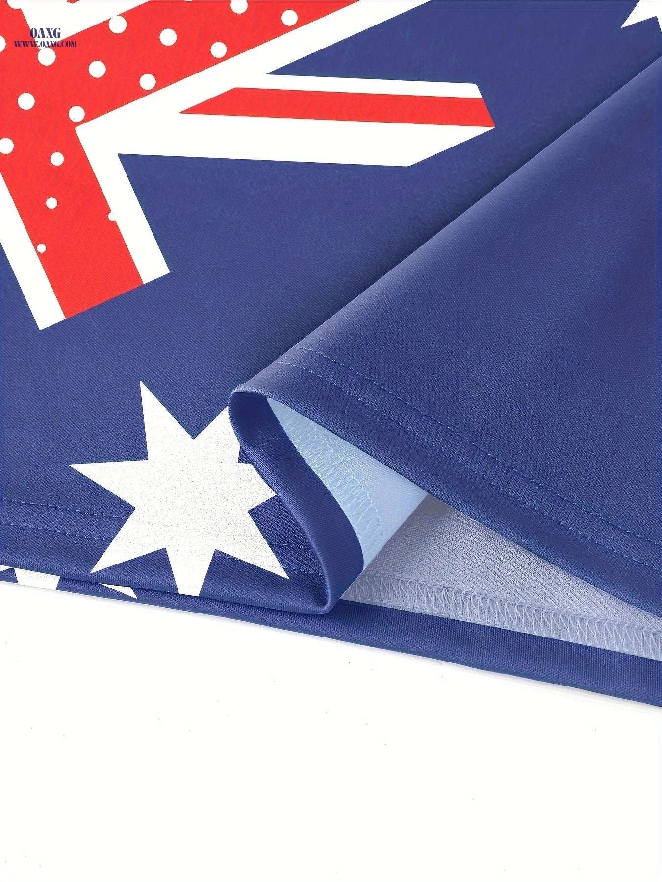 Australia Day Casual Polo Shirt - Proud Australian with Kangaroo Print   OAXG Blue / FR S