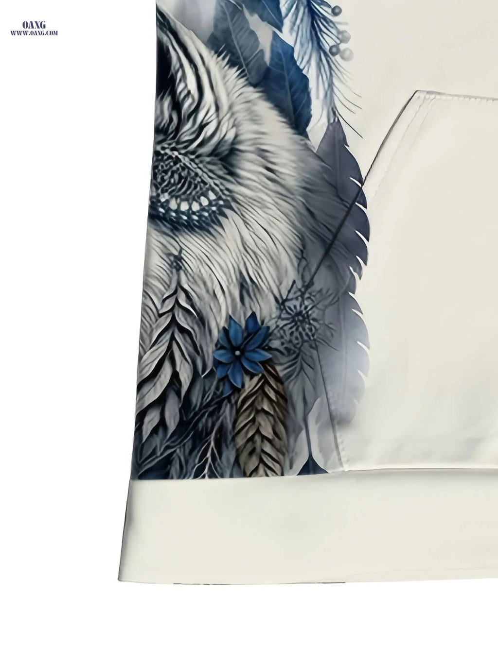 Autumn Wolf Pattern Hoodie and Sweatpants Set - Casual Unisex Style   OAXG 