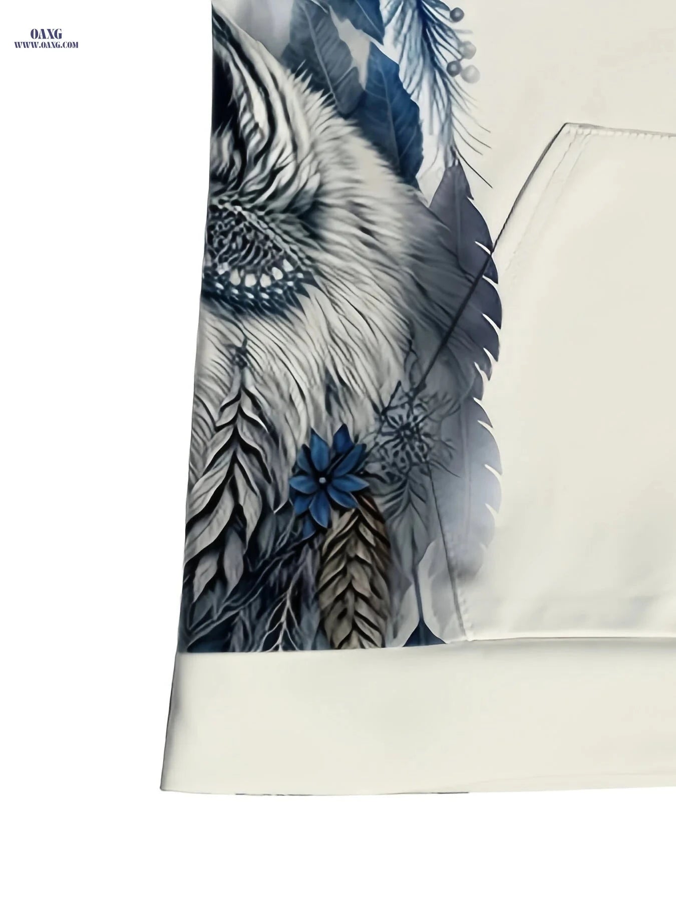 Autumn Wolf Pattern Hoodie and Sweatpants Set - Casual Unisex Style   OAXG 