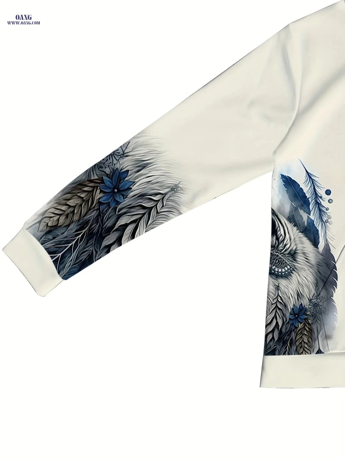 Autumn Wolf Pattern Hoodie and Sweatpants Set - Casual Unisex Style   OAXG WCB1960 / FR S