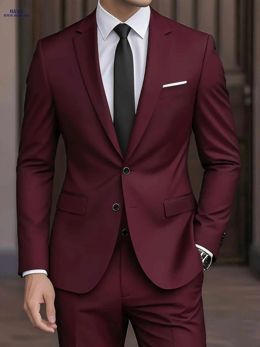BEATY IN CLOTH Men's Two-Piece Suit - Jacket & Trousers for Events   OAXG 