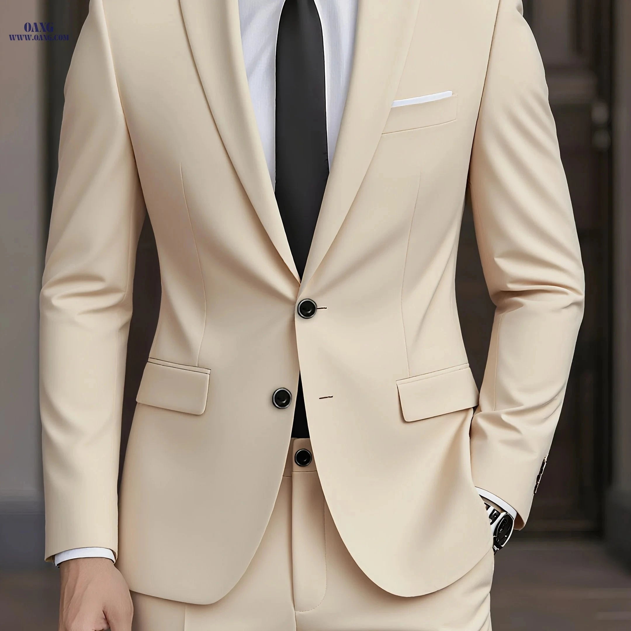 BEATY IN CLOTH Men's Two-Piece Suit - Jacket & Trousers for Events   OAXG 