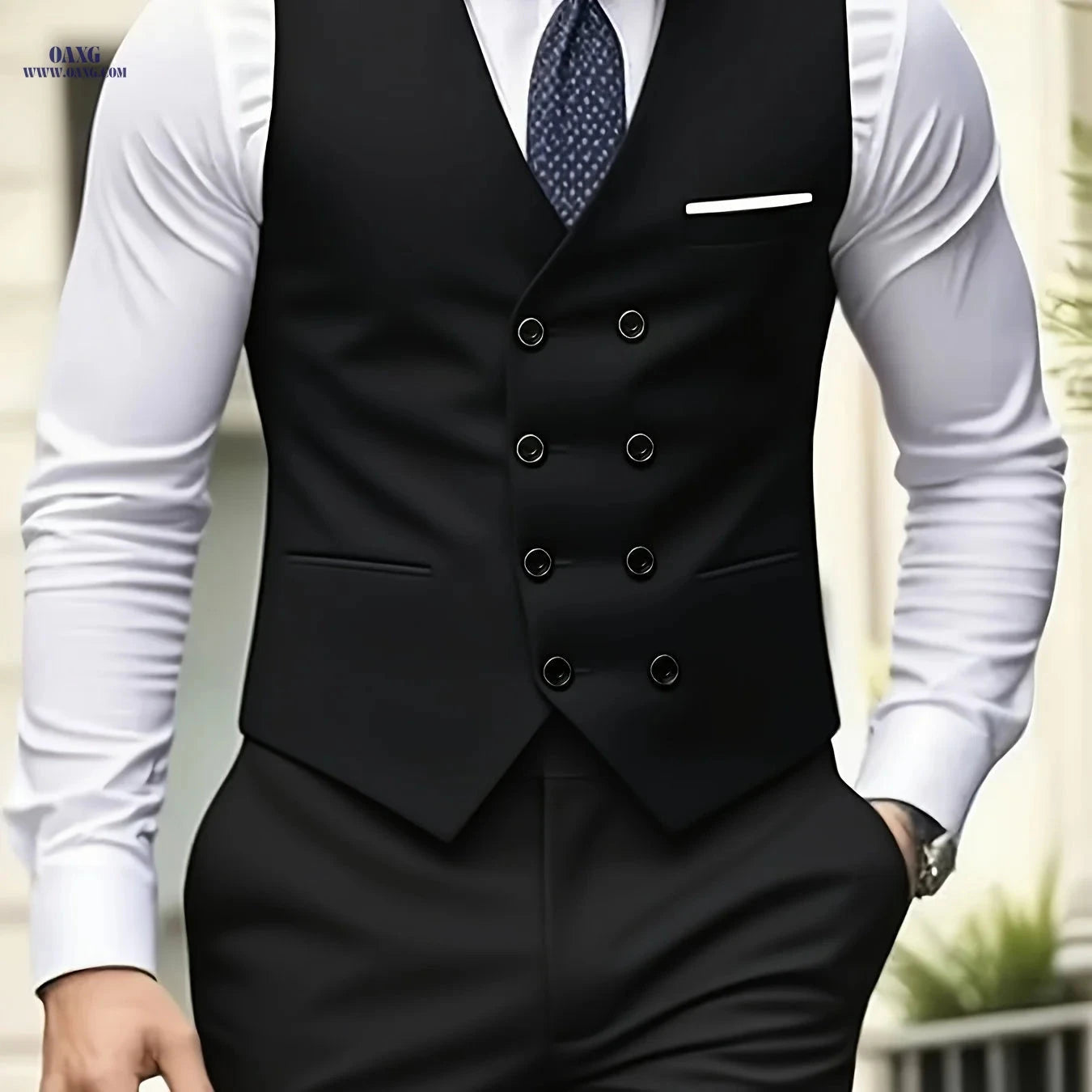 Beauty In Cloth Men's Fitted Tank Top - Stylish Button Details   OAXG 