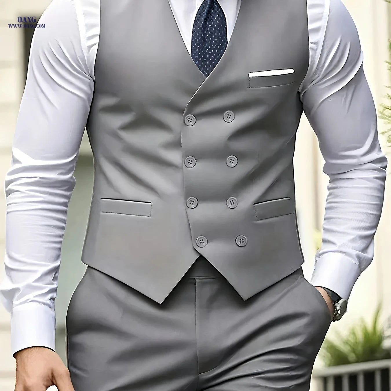 Beauty In Cloth Men's Fitted Tank Top - Stylish Button Details   OAXG 