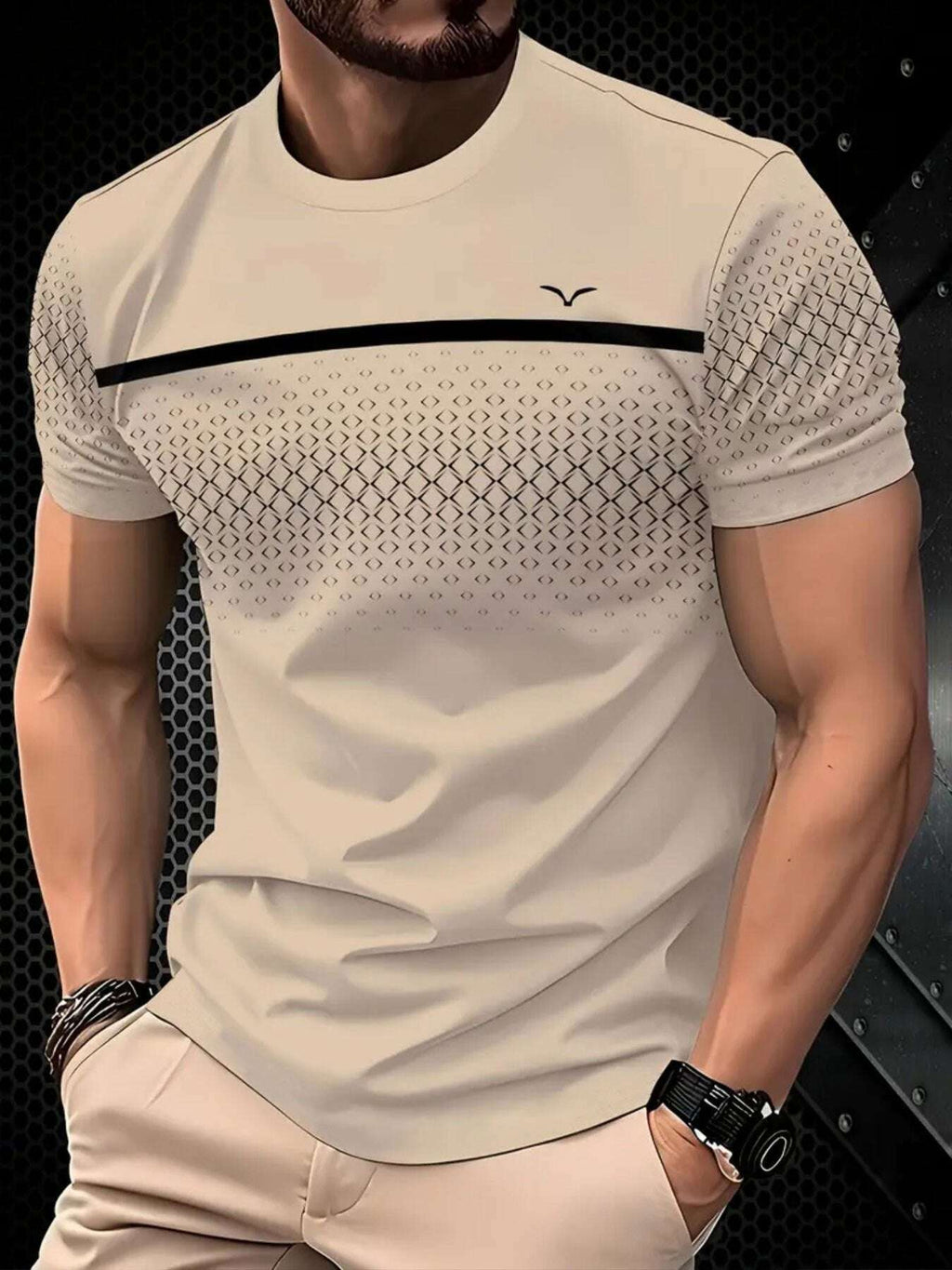 black-men-s-diamond-mosaic-print-t-shirt-short-sleeve-casual-style-oaxg-SDK