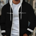 Black Polyester Hoodie - Lightweight Zip-Up for Casual Wear   OAXG 【Multicolor】 / FR M