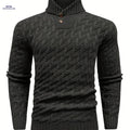 BOAONG Men's Lapel Solid Color Sweater - Casual Commuting Style   OAXG 