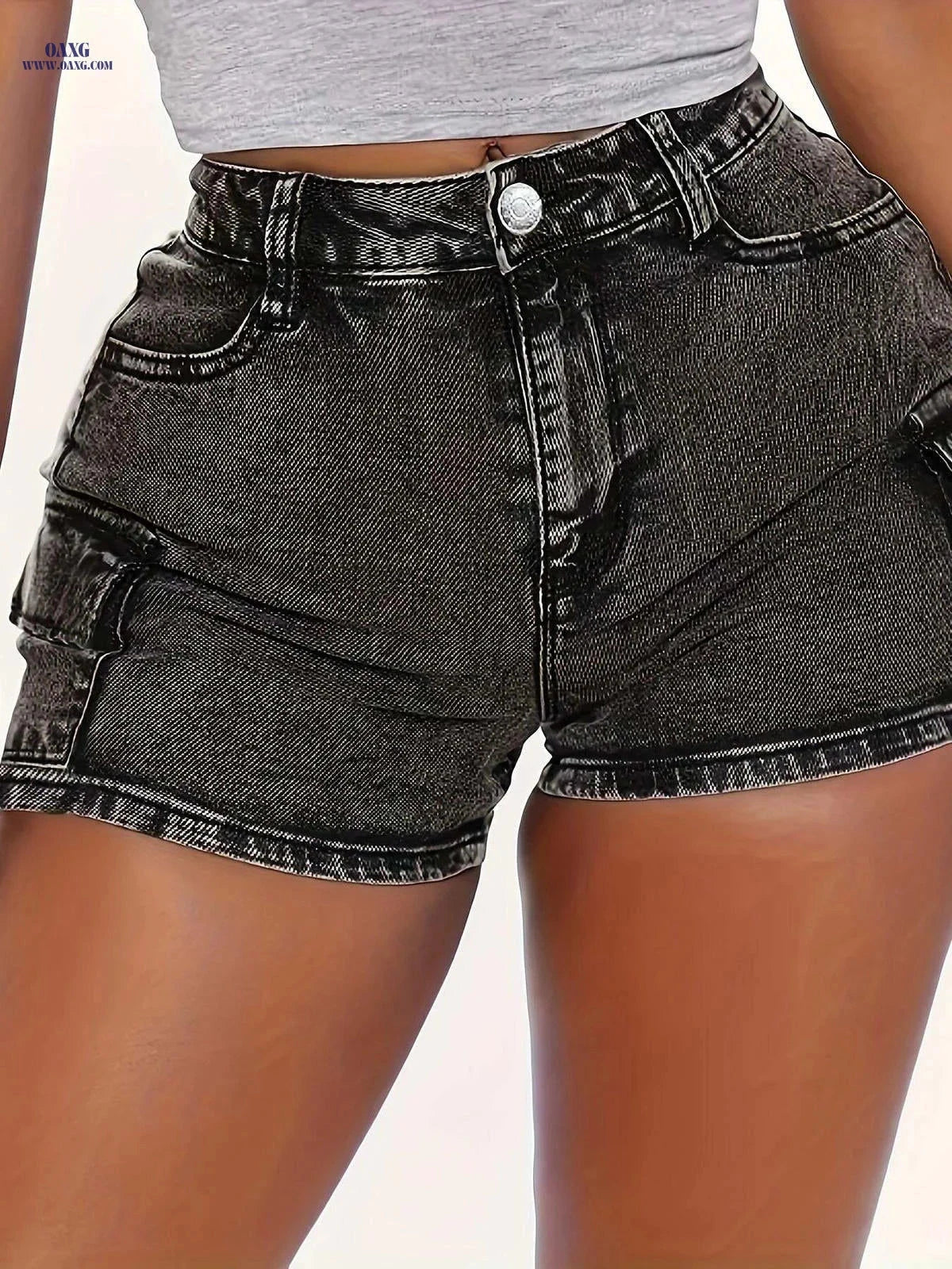 BOKELION High Elasticity Denim Shorts - Casual Summer Wear   OAXG 