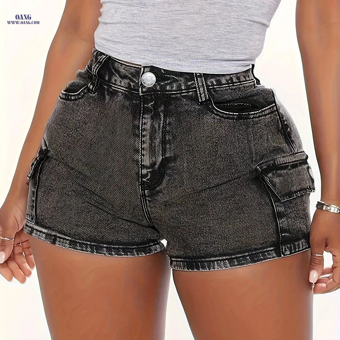 BOKELION High Elasticity Denim Shorts - Casual Summer Wear   OAXG 